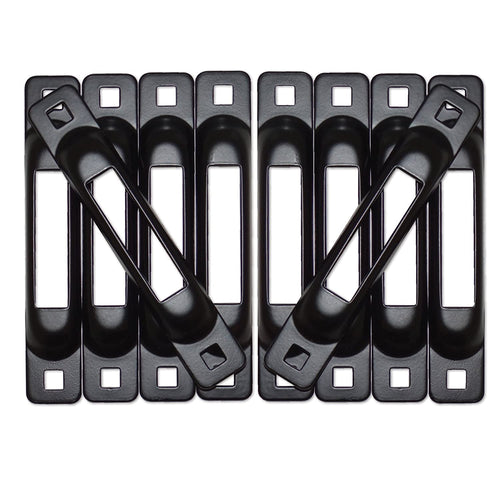 Black SNAPLOC 10 Pack E-Track Singles Strap Anchors