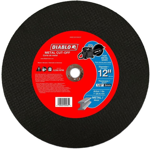 Diablo 12 in. x 1/8 in. x 1 in. Metal High Speed Cut-Off Disc (5-Pack)