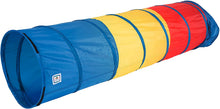 Load image into Gallery viewer, Pacific Play Tents Kids Find Me Multi Color 6 Foot Crawl Tunnel - Red, Yellow &amp; Blue