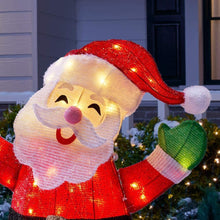 Load image into Gallery viewer, Home Accents Holiday 3 ft Yuletide Lane LED Tinsel Santa