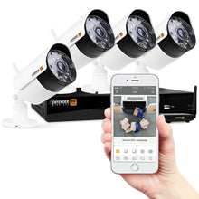 Load image into Gallery viewer, Defender Wireless HD Channel DVR Security System with Bullet Cameras