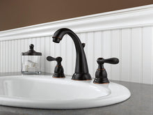 Load image into Gallery viewer, Delta Faucet Windemere 2-Handle Widespread Bathroom Faucet with Metal Drain Assembly