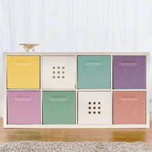 Load image into Gallery viewer, Sorbus Foldable Storage Cube Basket Bin - Great for Nursery, Playroom, Closet, Home Organization ( Pastel Multi-Color, 6 Pack)