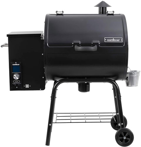 Camp Chef PG24DLX Deluxe Pellet Grill and Smoker BBQ with Digital Controls and Stainless Temp Probe