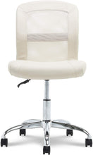 Load image into Gallery viewer, Serta Essentials Ergonomic Armless Low-Back Computer Swivel Task Chair, Faux Leather and Mesh