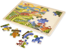 Load image into Gallery viewer, Melissa &amp; Doug 24 Piece Wooden Jigsaw Puzzle Dinosaur, Safari &amp; Ocean Puzzle (3 Pack)