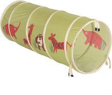 Load image into Gallery viewer, Pacific Play Tents 20435 Kids Safari Fun Dome Tent Crawl Tunnel Combo Indoor / Outdoor Fun,Multicolor