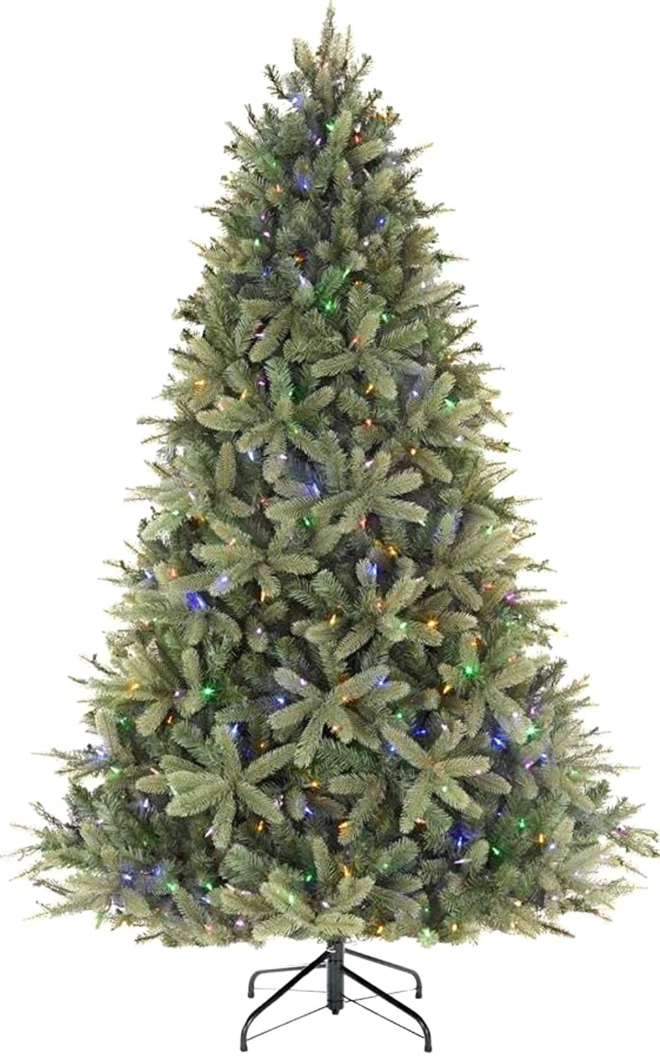 Home Accents Holiday 7.5 ft Asher Blue Spruce LED Pre-Lit Artificial Christmas Tree with 660 Color Changing Lights
