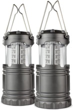 Load image into Gallery viewer, Portable LED Camping Lantern Flashlight - 2 Pack - Battery Powered