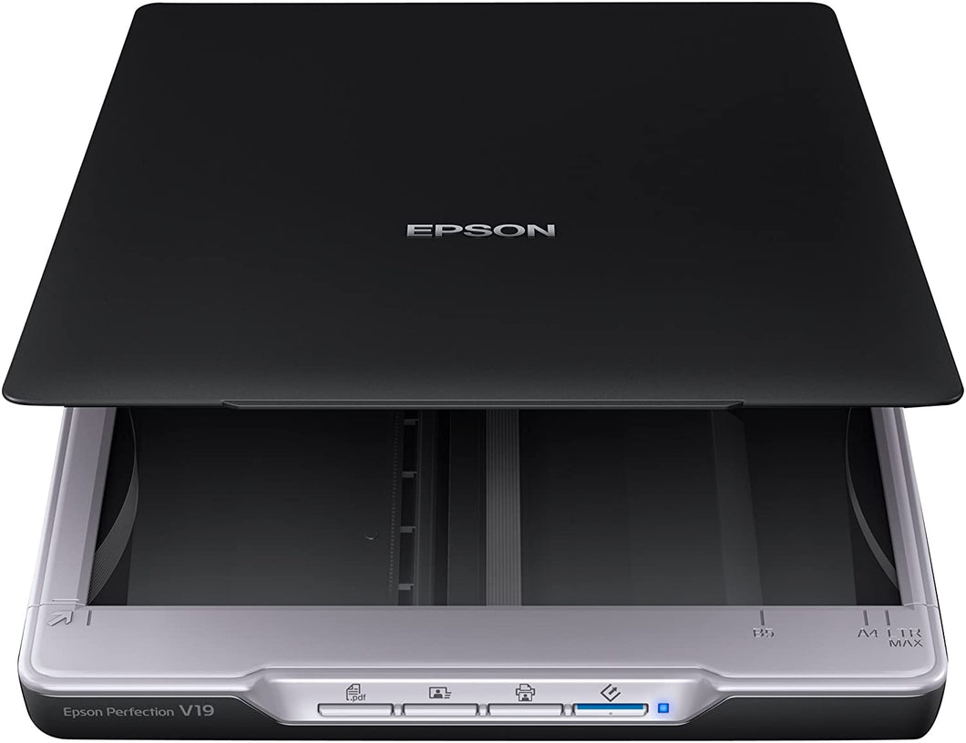 Epson Perfection V19 Color Photo & Document Scanner with scan-to-cloud & 4800 dpi optical resolution