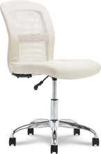 Load image into Gallery viewer, Serta Essentials Ergonomic Armless Low-Back Computer Swivel Task Chair, Faux Leather and Mesh
