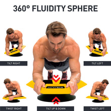 Load image into Gallery viewer, Stealth Plankster Core Trainer - Dynamic Ab Plank Workout, Interactive Fitness Board Powered by Gameplay Technology for a Healthy Back and Strong Core (Fly Yellow)