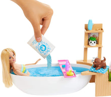 Load image into Gallery viewer, Barbie Doll, 11.5-Inch Blonde, and Pool Playset with Slide and Accessories