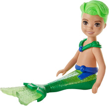 Load image into Gallery viewer, Barbie Dreamtopia Chelsea Merboy Doll, 6.5-inch, Green