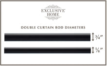 Load image into Gallery viewer, Exclusive Home Curtains Double Curtain Rod and Finial Set