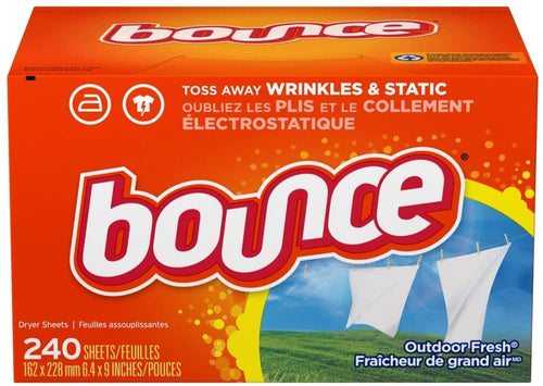 Bounce Fabric Softener and Dryer Sheets, Outdoor Fresh, 240 Count
