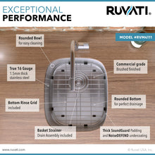 Load image into Gallery viewer, Ruvati Parma Undermount 16 Gauge Kitchen Sink Single Bowl
