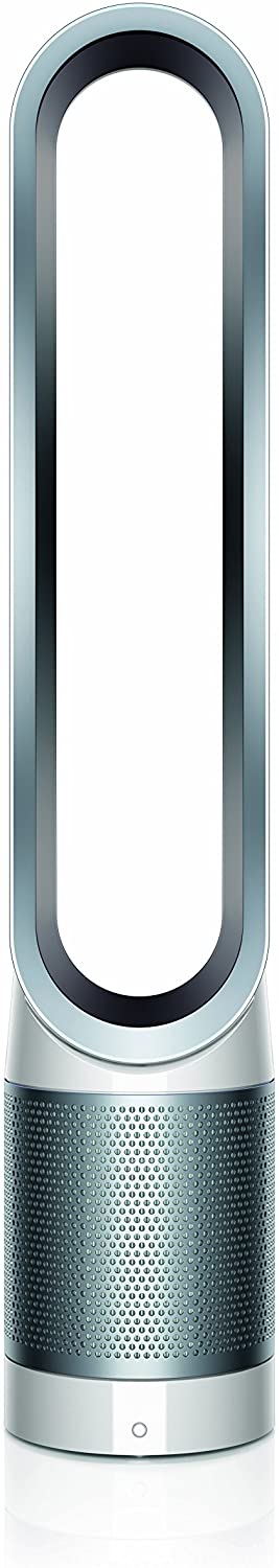 Dyson Pure Cool, TP01 HEPA Air Purifier & Fan, For Large Rooms, Removes Allergens, Pollutants, Dust, Mold, VOCs, White/Silver