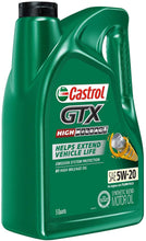 Load image into Gallery viewer, Castrol 60017 GTX High Mileage 5W-20 Synthetic Blend Motor Oil