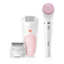 Load image into Gallery viewer, Braun Epilator Silk-épil 5 5-895, Hair Removal for Women, Shaver and Trimmer, Rechargeable, Cordless, Wet &amp; Dry, Cleansing Brush, Beauty Kit &amp; 5 extras
