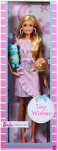 Load image into Gallery viewer, Barbie Tiny Wishes Doll (11.5-inch Blonde) Collectible Doll in Wrap Dress and Accessories