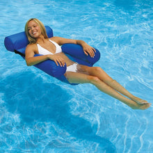 Load image into Gallery viewer, Poolmaster Water Chair Inflatable Swimming Pool Float Lounge, Blue, (Model: 70742)