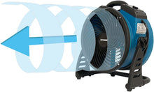 Load image into Gallery viewer, XPOWER P-26AR Industrial Axial Air Mover, Blower, Fan with Build-in Power Outlets for Water Damage Restoration, Home and Plumbing Use - 1 Amp, 1300 CFM, 4 Speeds