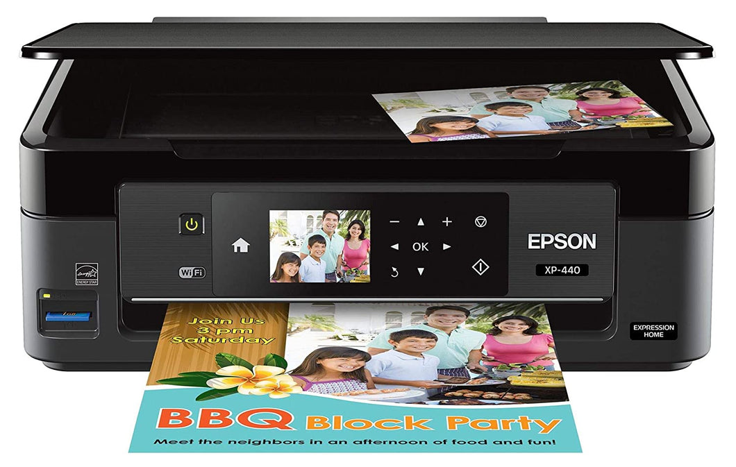 Epson Expression Home XP-440 Wireless Color Photo Printer with Scanner and Copier, Amazon Dash Replenishment Enabled