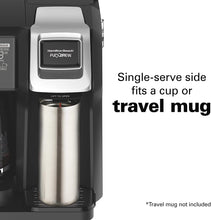 Load image into Gallery viewer, Hamilton Beach 49976 FlexBrew Coffee Maker, Single Serve &amp; Full Pot, Compatible with K-Cup Pods or Grounds, Programmable, Black (49976)