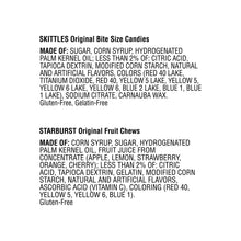 Load image into Gallery viewer, SKITTLES and STARBURST Original Candy Bag, 65 Fun Size Pieces, 31.9 ounces