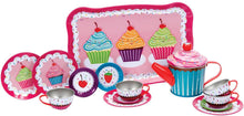Load image into Gallery viewer, Schylling Cupcakes Tin Tea Set