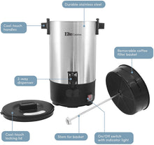 Load image into Gallery viewer, Maxi-Matic 30-Cup Stainless Steel Urn Coffee Maker Water Boiler