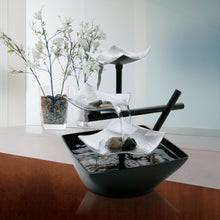 Load image into Gallery viewer, Silver Springs Relaxation Fountain | Illuminated Waterfall, Natural Stones, Soothing Sounds, Tabletop Zen Fountain | Indoor or Outdoor, On/Off Switch, Automatic Pump | EnviraScape HoMedics
