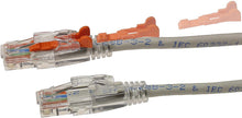 Load image into Gallery viewer, NTW NL-U6K-001OR Lockable CAT6 Patented Net-Lock Patch Cord, Snagless