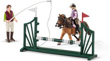 Load image into Gallery viewer, Schleich Horse Club 40-piece Riding School Playset with Riders and Horse Toys for Kids Ages 5-12