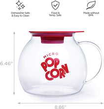 Load image into Gallery viewer, Original Microwave Micro-Pop Popcorn Popper, Borosilicate Glass, 3-in-1 Silicone Lid, Dishwasher Safe, BPA Free, 3 Quart