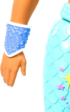 Load image into Gallery viewer, Barbie Dreamtopia Merman Doll, Approx. 12-Inch with Blue Rainbow Tail and Blonde Hair, for 3 to 7 Year Olds