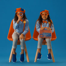 Load image into Gallery viewer, Blippi Detective Roleplay Set - Carry Case, Camera, Personalized Yellow Badge, Magnifying Glass, Activity Sheets for Ultimate Toddler and Young Child Mystery Adventure - Exclusive Content Included