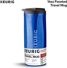 Load image into Gallery viewer, Keurig Faceted Stainless Steel Travel Mug Fits K-Cup Pod Coffee Maker