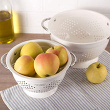 Load image into Gallery viewer, Better Homes &amp; Gardens 2 Piece Colander Set White