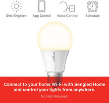 Load image into Gallery viewer, Sengled Smart Wi-Fi LED Soft White A19 Bulb, No Hub Required