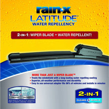 Load image into Gallery viewer, Rain-X 5079283-2 Latitude 2-IN-1 Water Repellency Wiper Blade, 17" (Pack of 1)