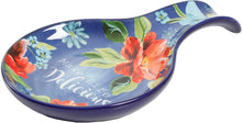 Load image into Gallery viewer, The Pioneer Woman Floral 2-Piece Mini Utensil Crock and Spoon Rest