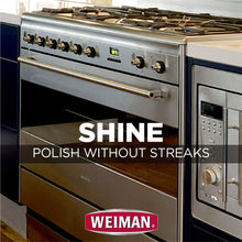 Load image into Gallery viewer, Weiman Stainless Steel Cleaner and Polish - Streak-Free Shine for Refrigerators, Dishwasher, Sinks, Range Hoods and BBQ grills - 22 fl. oz