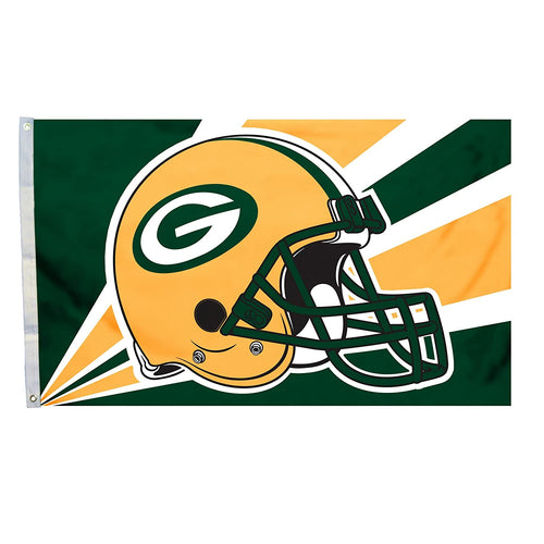 Fremont Die NFL Green Bay Packers 3-by-5 Foot Helmet Flag