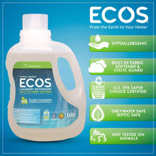 Load image into Gallery viewer, Earth Friendly Products ECOS Liquid Laundry, Lemongrass, 100-Ounce Bottle