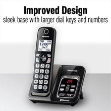 Load image into Gallery viewer, PANASONIC Expandable Cordless Phone System with Link2Cell Bluetooth, Voice Assistant, Answering Machine and Call Blocking