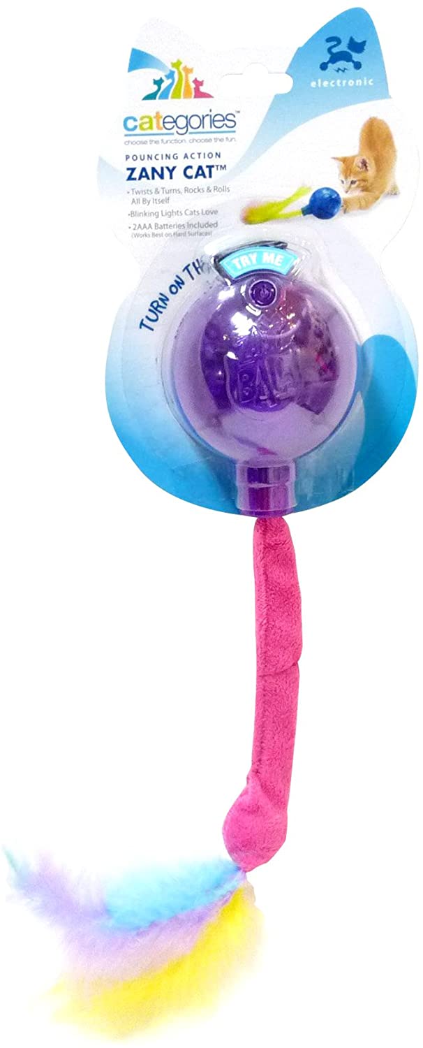 Categories Zany Cat Pouncing Action Electronic Toy Ball