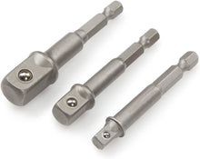 Load image into Gallery viewer, TEKTON 2902 Power Driver Extension Socket Adapter Set, Cr-V, 3-Piece