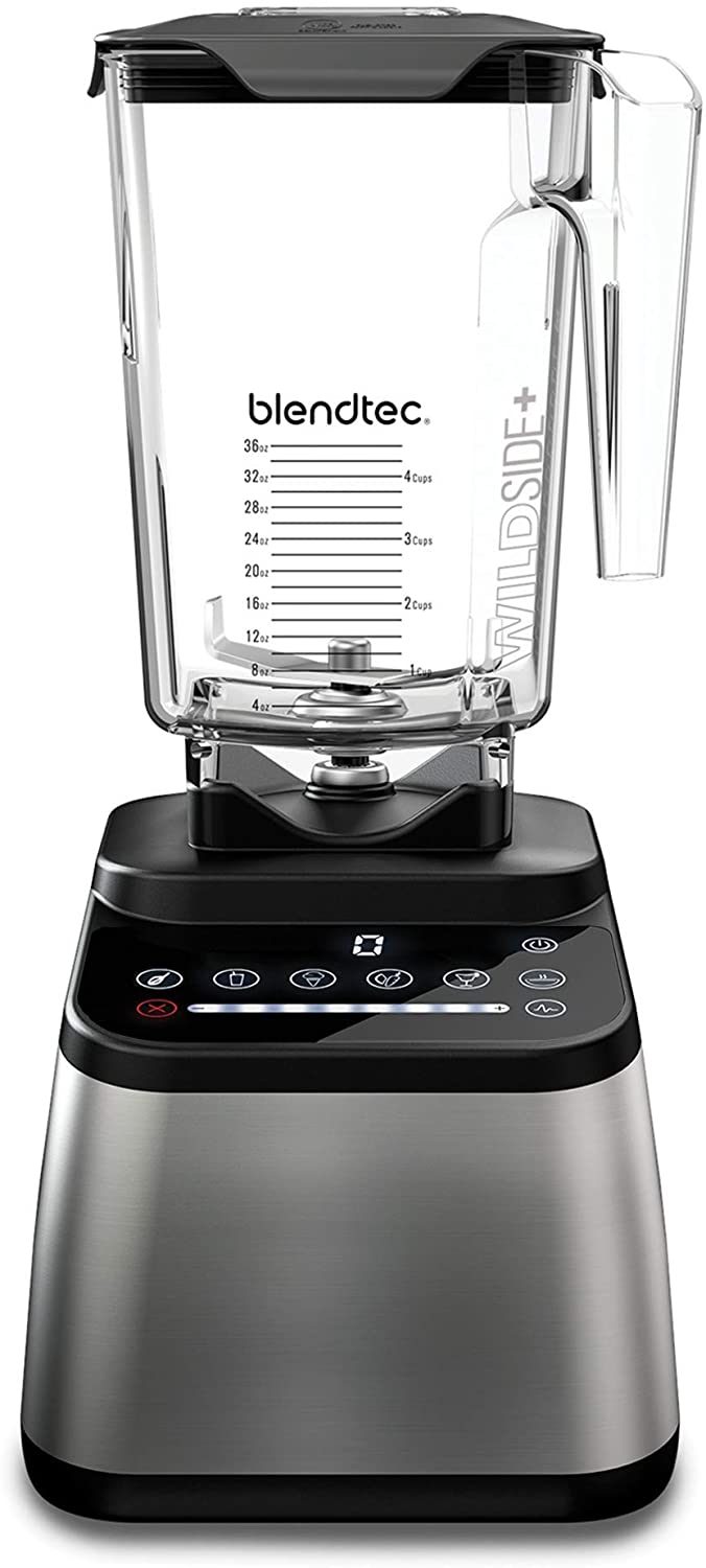 Blendtec - Original Designer Series Blender - WildSide + Jar (90 oz) - Professional-Grade Power - Self-Cleaning - 6 Pre-Programmed Cycles - 8-Speeds - Stainless Steel
